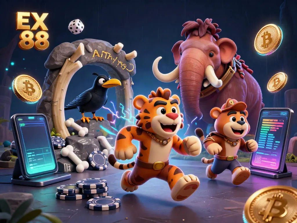 Experience exhilarating gameplay with EX 88 at our dynamic prehistoric casino featuring unique characters.