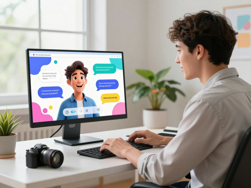 Engaging user interaction with dirty chat ai in a modern virtual conversation setting.